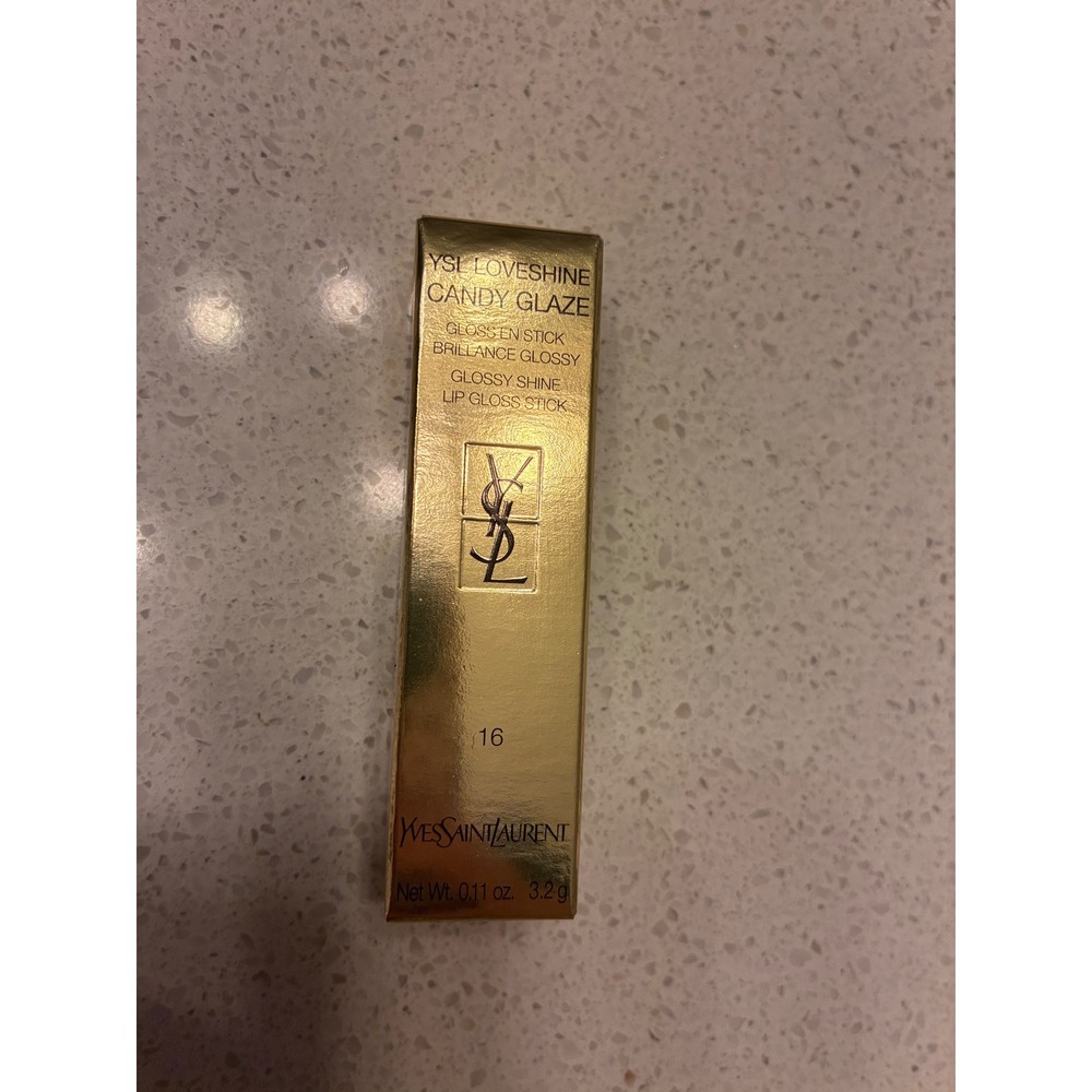 YSL Loveshine Candy Glaze Lip Gloss Stick 16 Watermelon High Pink New In Box